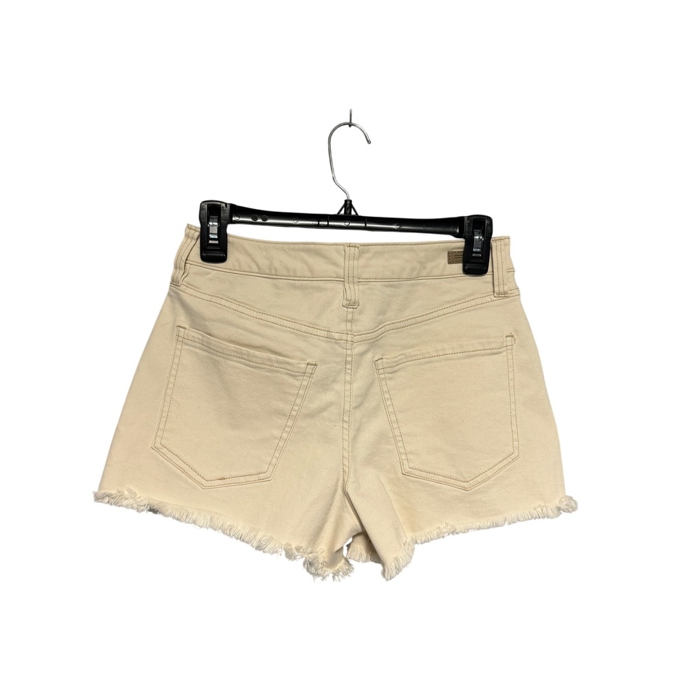 Liverpool Los Angeles Christine Hi-Rise Button Fly Denim Shorts Cream 2/26 Boho - Picture 2 of 7